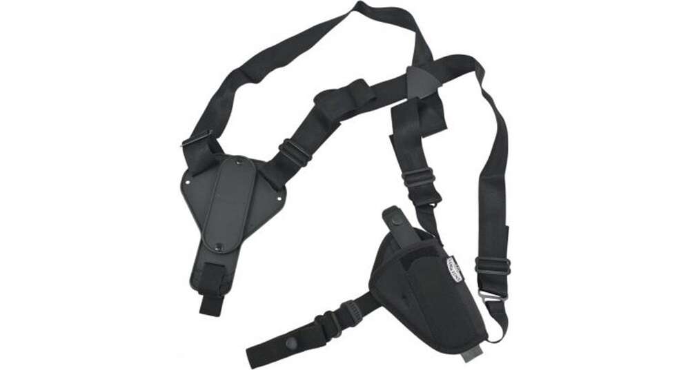 Holsters Michaels Of Oregon Co. Ready Series CROSS HARNESS SHOULDER HOLSTER BLK NYLON AMBI SIZE #0 • Model: Ready Series